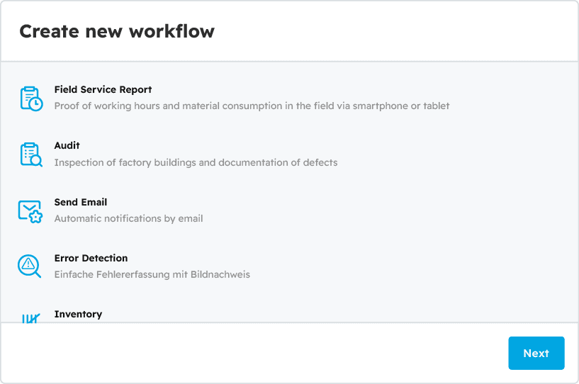 Modeling tasks and processes as data inputs Kontextaktion